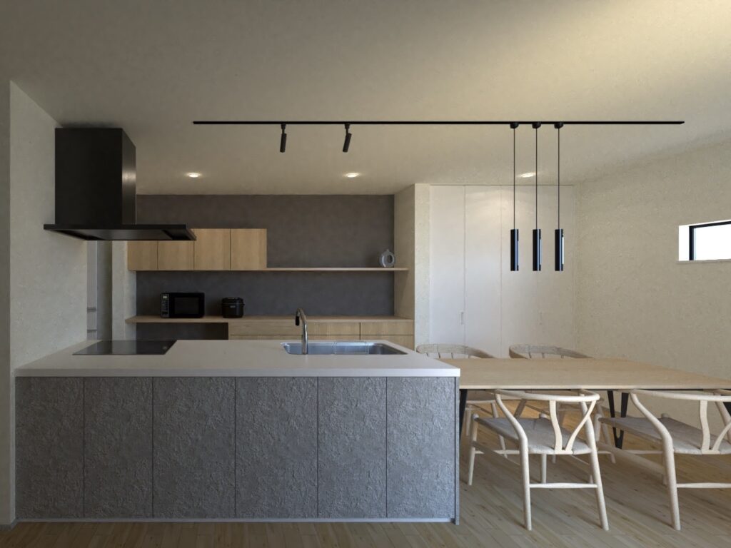 越前市で内覧会が開催される
ブラックのアクセントカラー